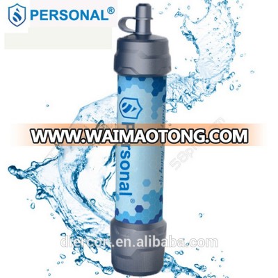 Personal mini water filter purify outdoor water for outdoor backpacking (PS06)