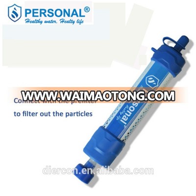 Personal filter water straw plastic drinking straw for hiking (PS06)